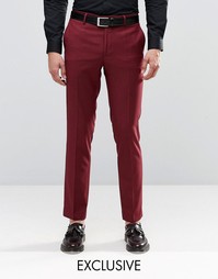Бордовые брюки скинни Farah - Burgundy