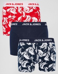 Комплект из 3 боксеров-брифов с принтом Jack &amp; Jones - Мульти