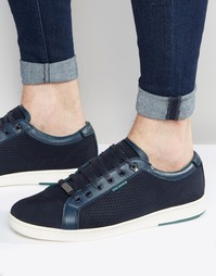 Замшевые кроссовки Ted Baker Owenn - Темно-синий
