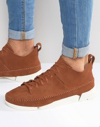 Замшевые кроссовки Clarks Originals Trigenic - Коричневый
