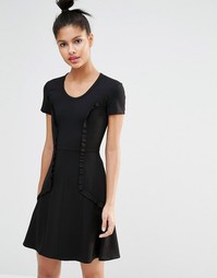 Приталенное платье со свободной юбкой Sonia By Sonia Rykiel - Черный
