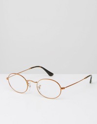 Круглые солнцезащитные очки Ray-Ban 0RX3547 - Золотой