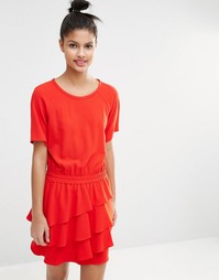 Платье с оборками на юбке Sonia By Sonia Rykiel - Красный