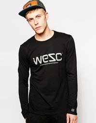 Лонгслив с логотипом WeSC - Черный