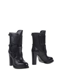 Черные Полусапоги и высокие ботинки Santoni Rose