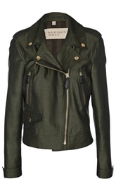 Укороченная куртка с косой молнией Burberry Brit