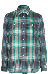 Блуза прямого кроя в клетку в накладными карманами Denim&amp;Supply by Ralph Lauren