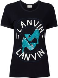 футболка с пайетками Lanvin