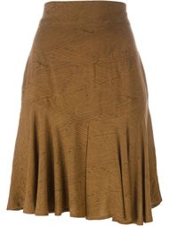 расклешенная юбка с абстрактным узором Alaïa Vintage