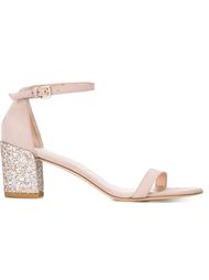 босоножки с декорированным массивным каблуком Stuart Weitzman