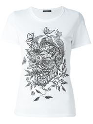 футболка с принтом черепа Alexander McQueen