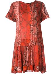 платье с принтом змеиной кожи  Just Cavalli