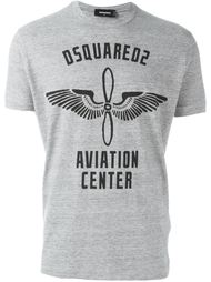 футболка с принтом 'Aviation Centre' Dsquared2