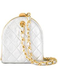 стеганый клатч с металлическим отблеском  Chanel Vintage