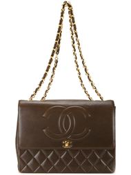 сумка на плечо с тисненым логотипом  Chanel Vintage