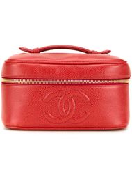 сумка-косметичка с тисненым логотипом  Chanel Vintage