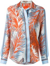 рубашка с принтом перьев Emilio Pucci
