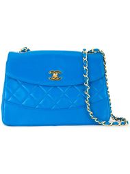 стеганая сумка на плечо с логотипом  Chanel Vintage