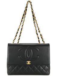 сумка на плечо с тисненым логотипом  Chanel Vintage