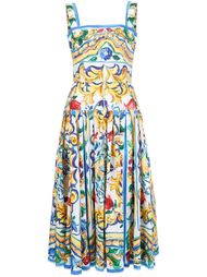 платье с принтом Majolica Dolce &amp; Gabbana