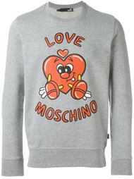 logo print sweatshirt Love Moschino