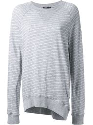 raglan sleeve striped sweatshirt Bassike