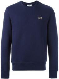 embroidered logo sweatshirt Ami Alexandre Mattiussi