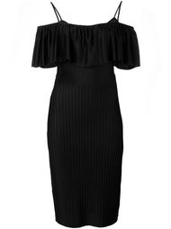 плиссированное платье из технической ткани Givenchy