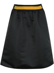 юбка с контрастным поясом Tomas Maier