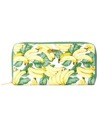 banana print zip up wallet Muveil