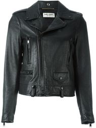 cropped biker jacket Saint Laurent