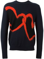 свитер с изображением сердца  PS Paul Smith