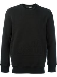 embossed logo sweatshirt Love Moschino
