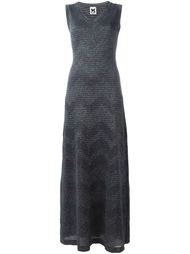 zigzag knit maxi dress M Missoni