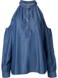 bare shoulder blouse Nicole Miller