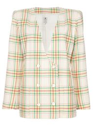 пиджак в шотландку Emanuel Ungaro Vintage