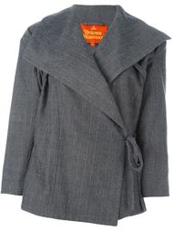 pinstriped wrap jacket Vivienne Westwood