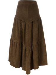 long frill skirt Saint Laurent
