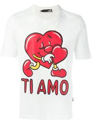 love heart print T-shirt Love Moschino