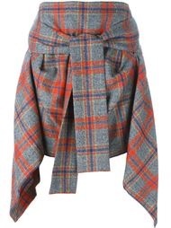 checked wrap around shirt skirt Vivienne Westwood Anglomania