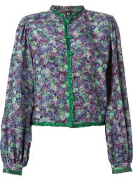 блузка-кимоно в цветочный принт  Emanuel Ungaro Vintage