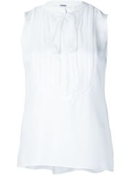 bow tie sleeveless blouse Elie Tahari