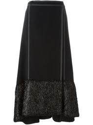 contrast hem flared skirt Marco De Vincenzo