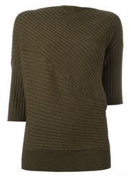 slash neck ribbed jumper J.W. Anderson