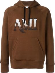 embroidered logo hoodie Ami Alexandre Mattiussi