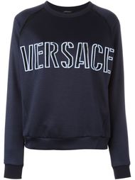 толстовка с вышивкой логотипа  Versace
