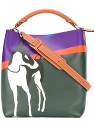 сумка-тоут с принтом собаки Loewe