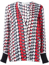 strawberry print pyjama jacket Victoria Victoria Beckham