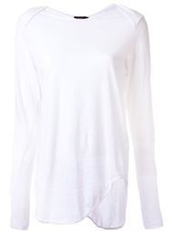 envelope scoop hem longsleeved T-shirt Bassike