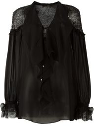 блузка с оборками  Roberto Cavalli